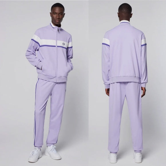 Men’s Sergio Tacchini Lavender | White | Purple Casual Tracksuit NWT