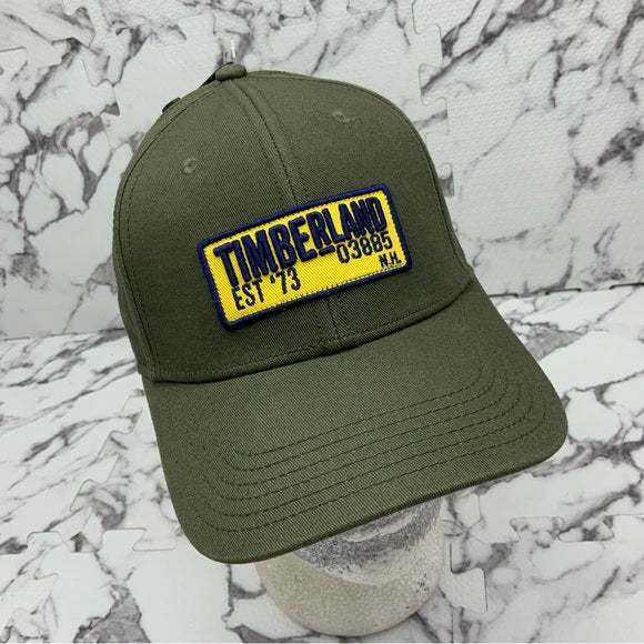 Men’s Timberland Olive Green | Yellow Baseball Cap NWT