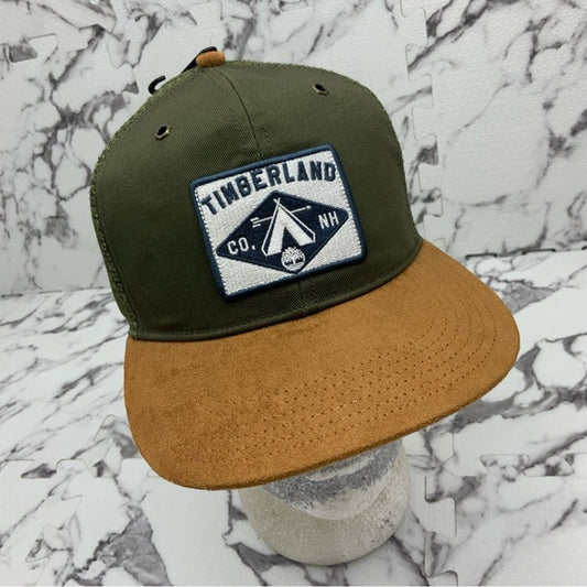 Men’s Timberland Olive | Wheat Suede Trucker Hat NWT