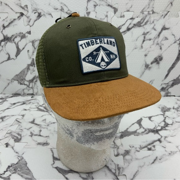 Men’s Timberland Olive | Wheat Suede Trucker Hat NWT