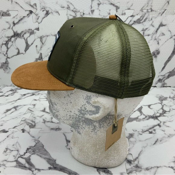 Men’s Timberland Olive | Wheat Suede Trucker Hat NWT