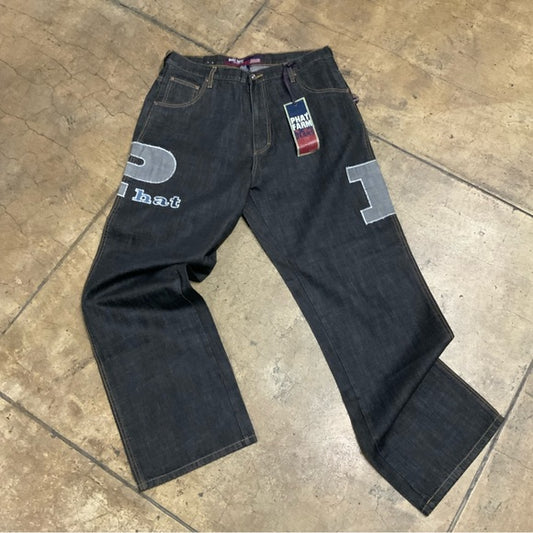 Men's Phat Farm Black | Grey Denim Pants NWT