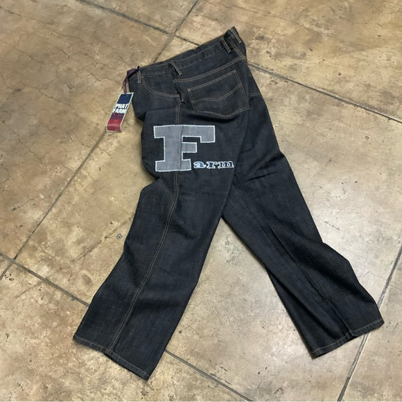 Men's Phat Farm Black | Grey Denim Pants NWT