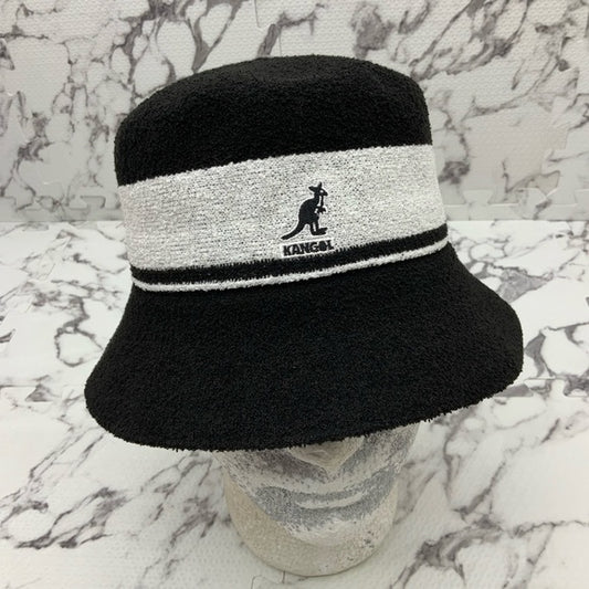 Men's Kangol Bermuda Stripe Black | White Casual Bucket Hats NWT