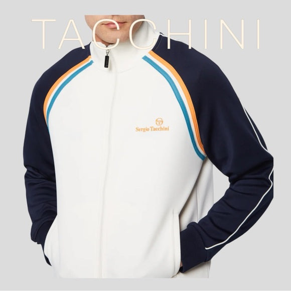 Men’s Sergio Tacchini Gardenia | Teal | Orange | Navy Fashion Tracksuit NWT