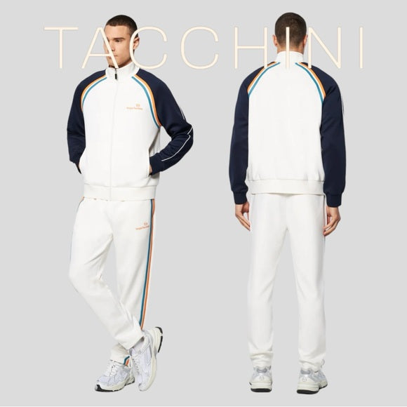 Men’s Sergio Tacchini Gardenia | Teal | Orange | Navy Fashion Tracksuit NWT