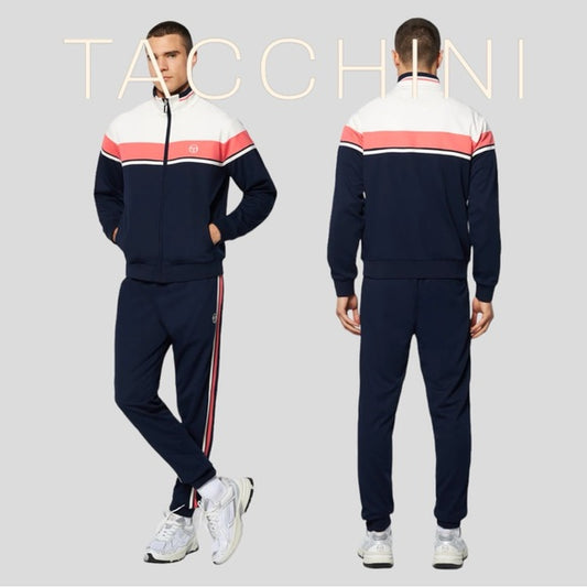 Men’s Sergio Tacchini Gardenia | Salmon | Navy Tracksuit NWT