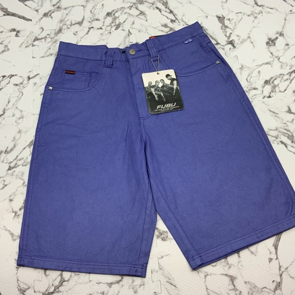 Men's Fubu Electric Blue Denim Shorts NWT