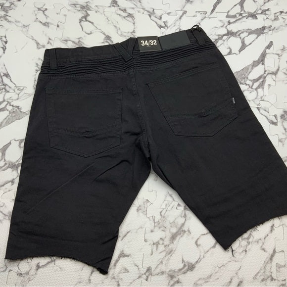 Men's Makobi Black Denim Shorts NWT