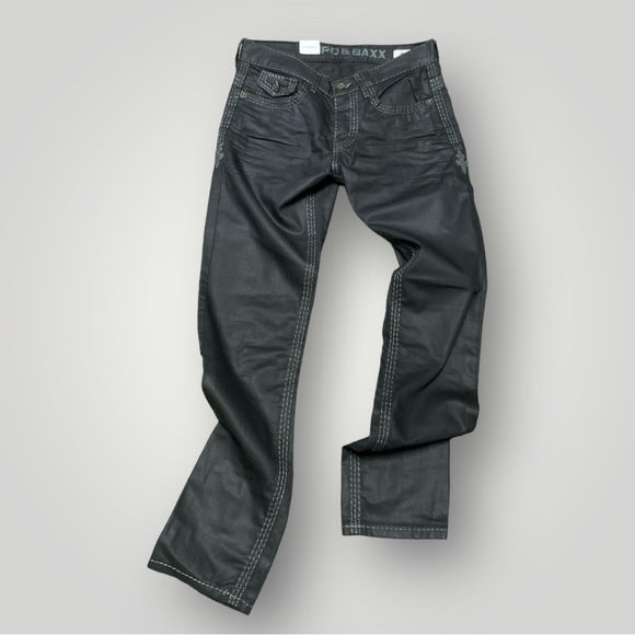 Men's Cipo & Baxx CD295 Black Wax Denim Pants