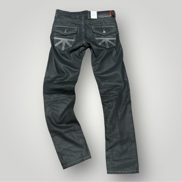 Men's Cipo & Baxx CD295 Black Wax Denim Pants