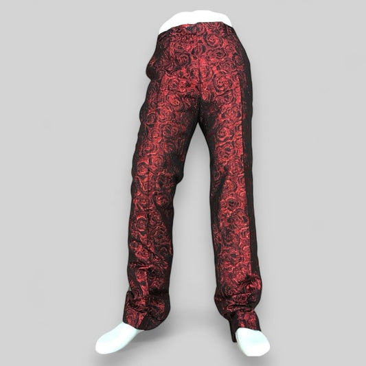 Men's Angelino Red | Black Casual Pants NWT