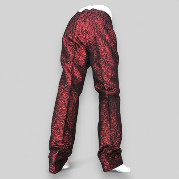 Men's Angelino Red | Black Casual Pants NWT