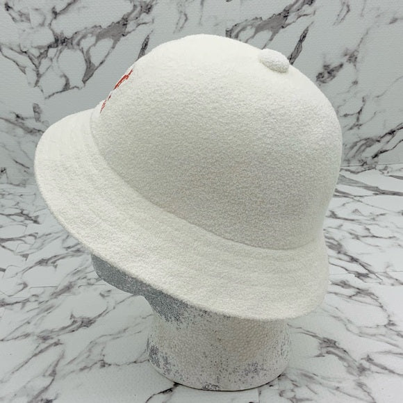 Men's Kangol White | Pink Big Logo Bermuda Casual Hat NWT