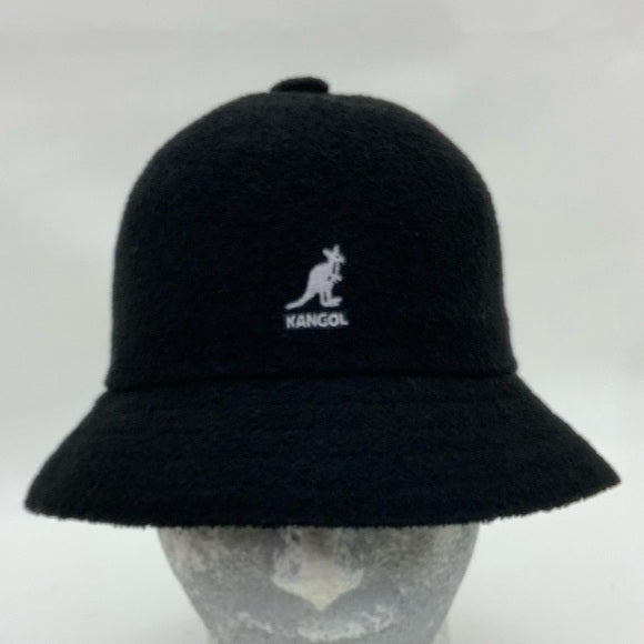 Men's Kangol Black | White Bermuda Casual Bucket Hat NWT