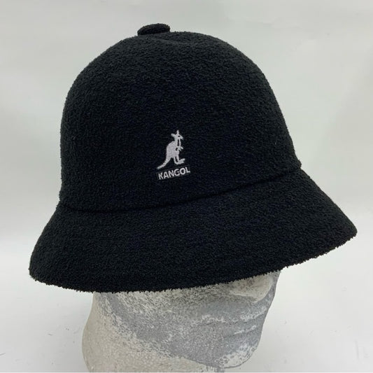 Men's Kangol Black | White Bermuda Casual Bucket Hat NWT