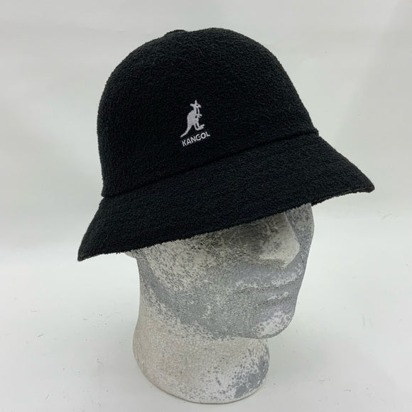 Men's Kangol Black | White Bermuda Casual Bucket Hat NWT