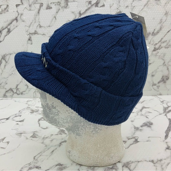 Men's Sean John Navy Brim Beanie NWT