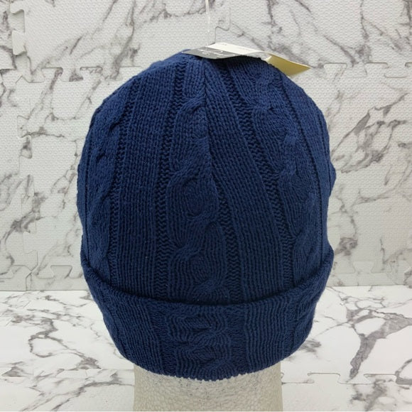 Men's Sean John Navy Brim Beanie NWT