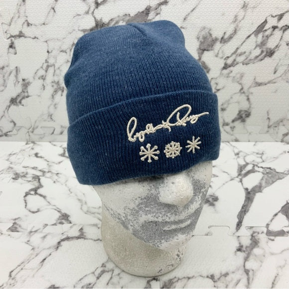 Men's RP55 Blue | White Cuff Casual Beanies NWT