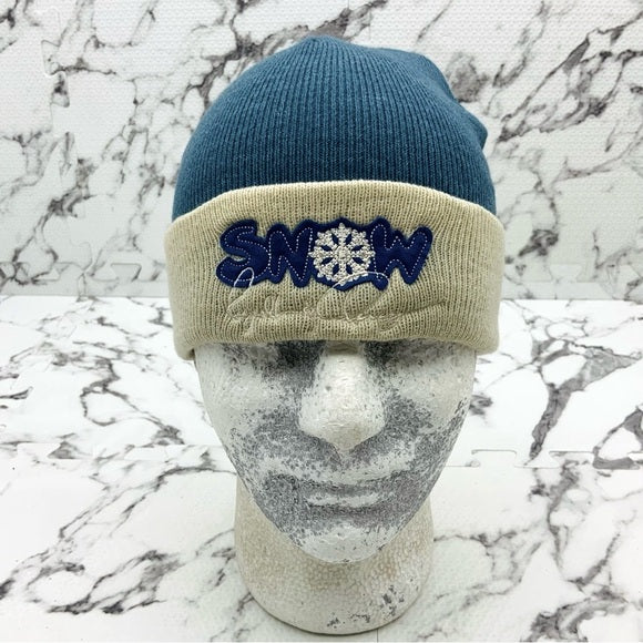 Men's RP55 Blue | Natural Cuff Casual Beanies NWT