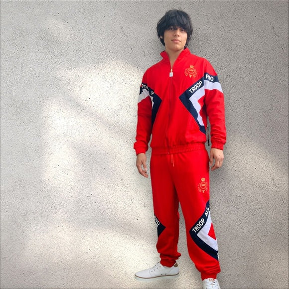 Men's Troop Red | White | Navy Tracksuit NWT