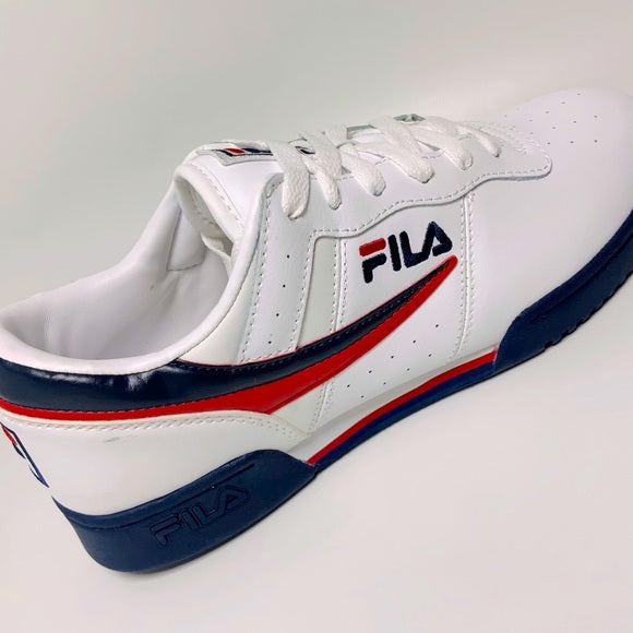 Men's Fila Original Fitness White | Navy | Red Original Fitness Sneakers NWT