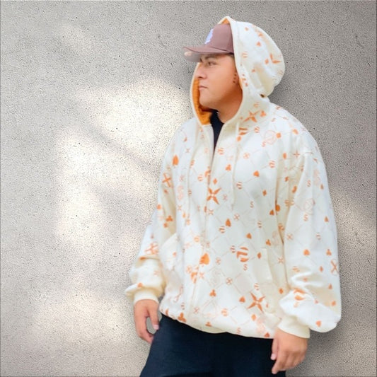 Men’s Pepe Jeans Ivory | Orange | Rose Gold Full Zip Hoodies NWT