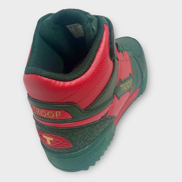 Men's Troop Crown Ripple Green | Red High-Top Sneakers NWT