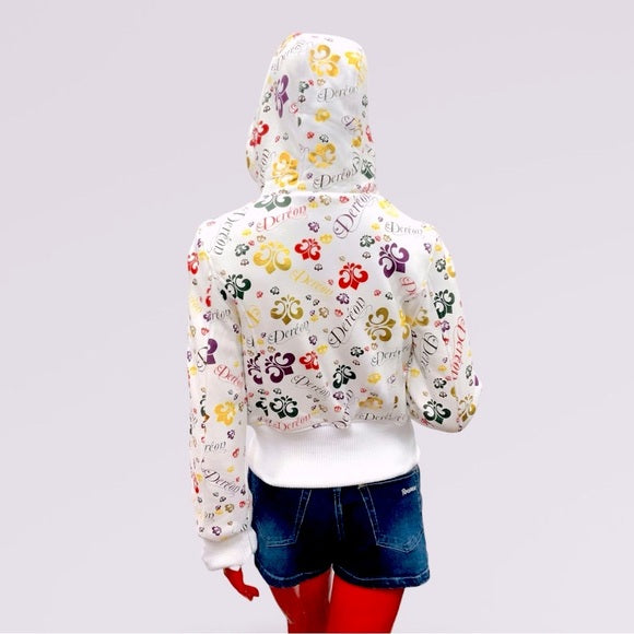 Women's Dereon By Beyoncé White | Multicolor All Over Jacket NWT