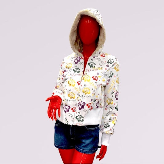 Women's Dereon By Beyoncé White | Multicolor All Over Jacket NWT