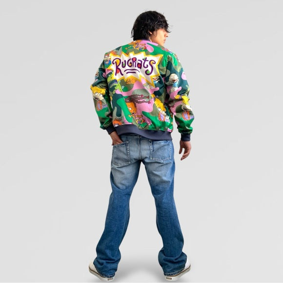 Men’s Nickelodeon Rugrats Camo Multicolor Lightweight Jacket NWT