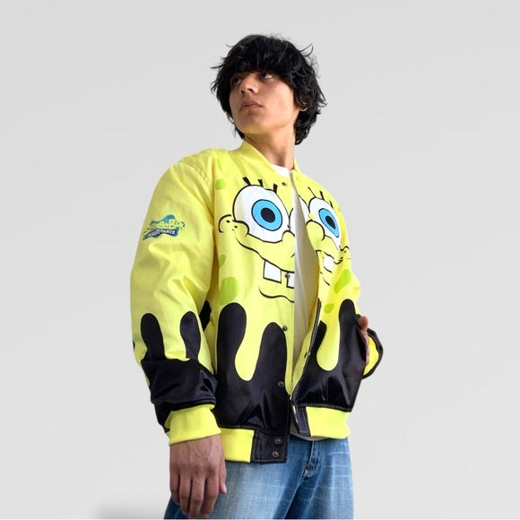 Men’s Nickelodeon SpongeBob Drip Lightweight Jacket NWT