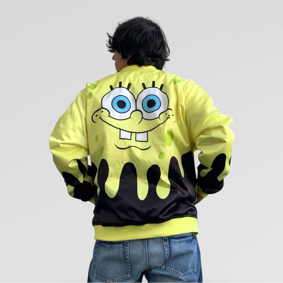 Men’s Nickelodeon SpongeBob Drip Lightweight Jacket NWT