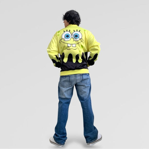 Men’s Nickelodeon SpongeBob Drip Lightweight Jacket NWT