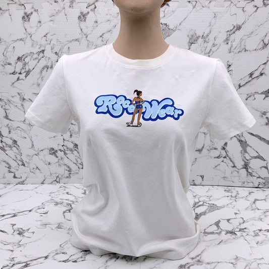 Women's Rocawear White | Sky Blue Tee Shirt NWT