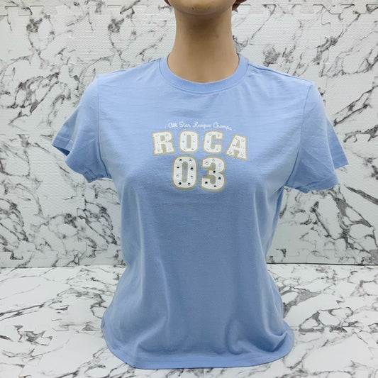 Women's Rocawear Sky Blue | White Tee Shirt NWT