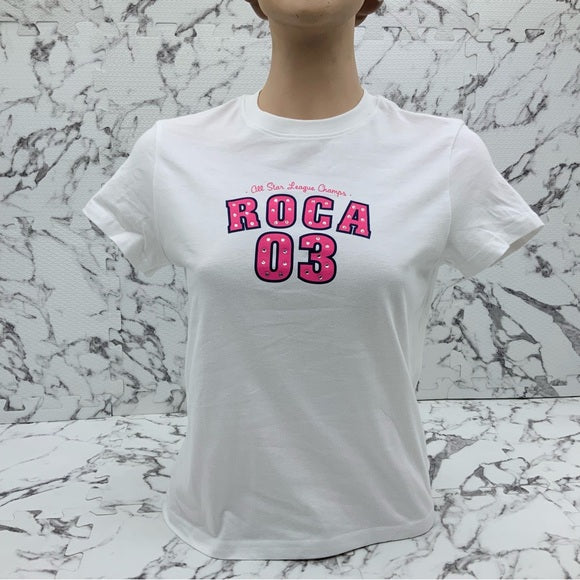 Women's Rocawear White | Pink Fashion Tee Shirt NWT