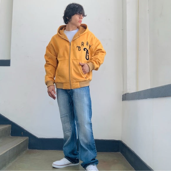 Men’s GRMY Mustard Full Zip Hooded Jacket NWT