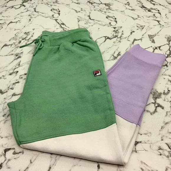 Men’s Fila Lavender | Mint | White Fleece Hoodie Sweatpants NWT