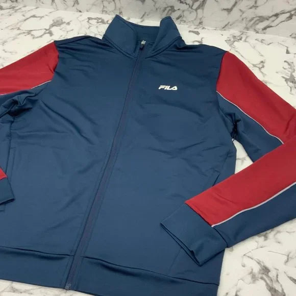 Men’s Fila Navy | Burgundy Fashion Tracksuit NWT