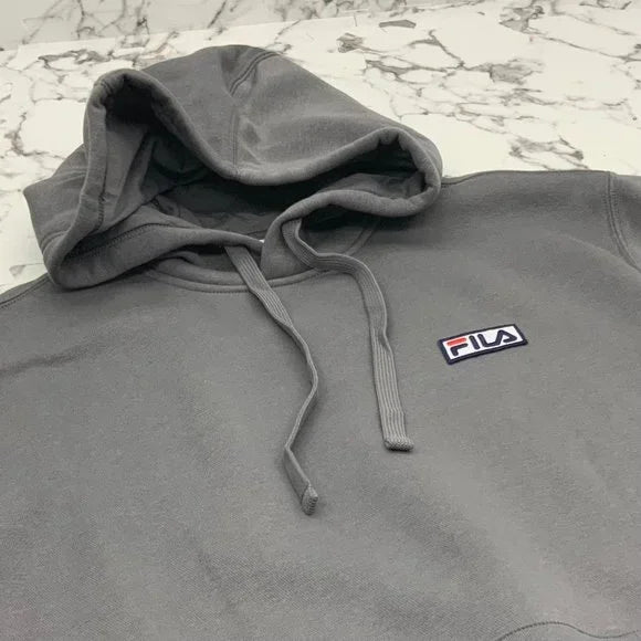 Men’s Fila Grey Fleece Hoodie Short Set NWT