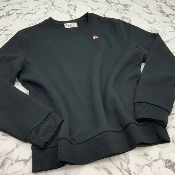 Men’s Fila Black Signature Crewneck NWT