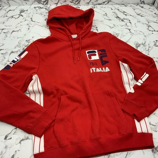 Men's Fila Red | White Anders Hoody NWT