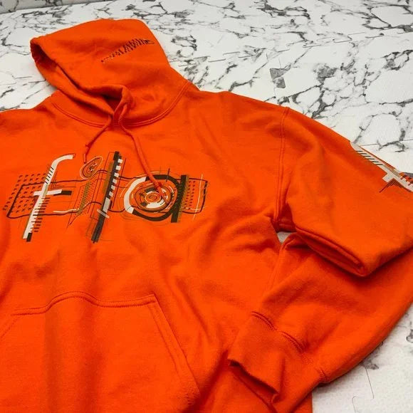 Men’s Fila Orange Pullover Hoodie NWT