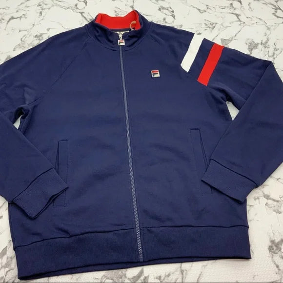 Men’s Fila Navy | White | Red Track Jacket NWT