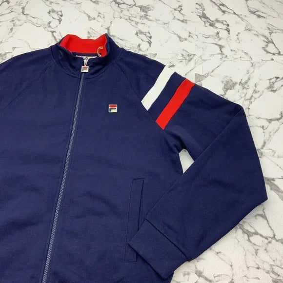 Men’s Fila Navy | White | Red Track Jacket NWT