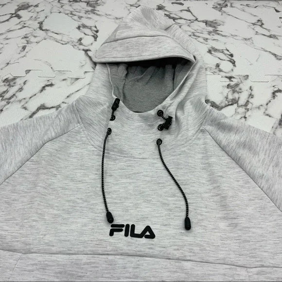 Men’s Fila Lightweight Light Grey Pullover Hoodie NWT