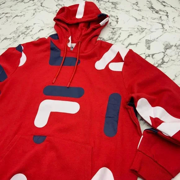 Men's Fila Red | Navy | White Vittorio Hoodie NWT