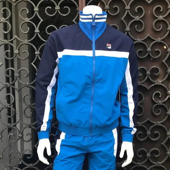 Men's Fila Navy | White | Blue Diego Windbreaker Jacket NWT